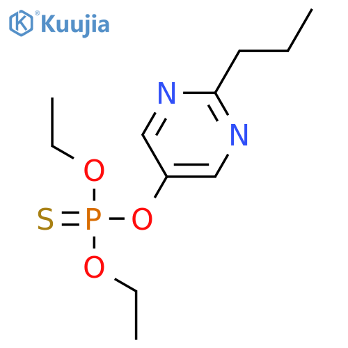 PHOSPHOROTHIOIC ACID, O,O-DIETHYL O-(2-PROPYL-5-PYRIMIDINYL) ESTER structure