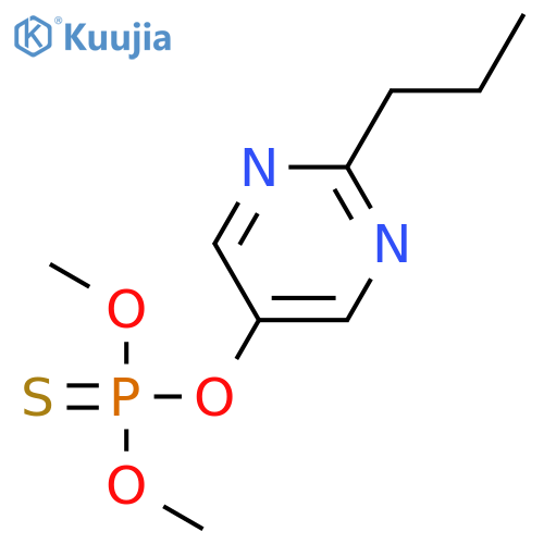 PHOSPHOROTHIOIC ACID, O,O-DIMETHYL O-(2-PROPYL-5-PYRIMIDINYL) ESTER structure