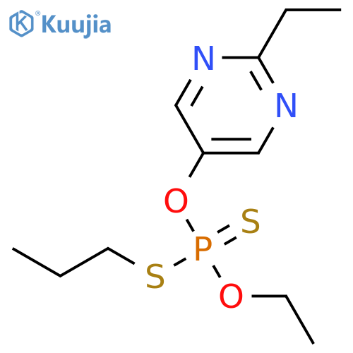 PHOSPHORODITHIOIC ACID, O-ETHYL O-(2-ETHYL-5-PYRIMIDINYL) S-PROPYL ESTER structure
