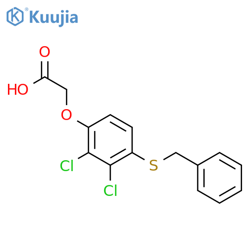 Acetic acid, [2,3-dichloro-4-[(phenylmethyl)thio]phenoxy]- structure