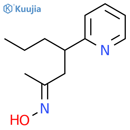 2-Heptanone, 4-(2-pyridinyl)-, oxime structure