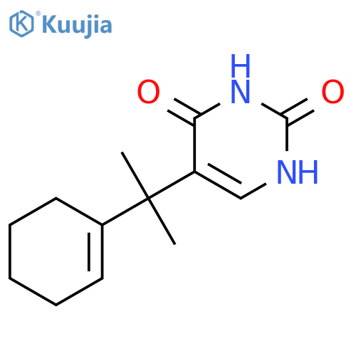 2,4(1H,3H)-Pyrimidinedione, 5-[1-(1-cyclohexen-1-yl)-1-methylethyl]- structure