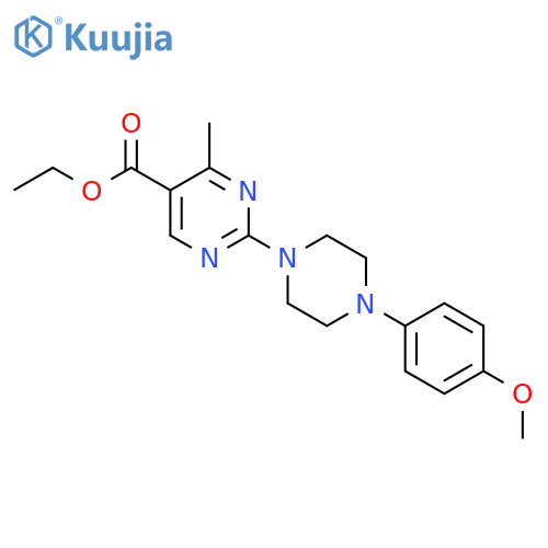 Ethyl 2-4-(4-Methoxyphenyl)piperazin-1-yl-4-methylpyrimidine-5-carboxylate structure