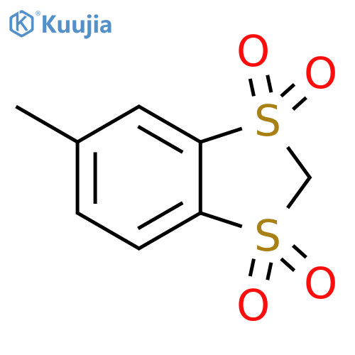 1,3-BENZODITHIOLE, 5-METHYL-, 1,1,3,3-TETRAOXIDE structure