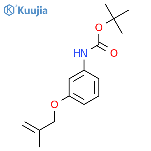 tert-butyl N-{3-(2-methylprop-2-en-1-yl)oxyphenyl}carbamate structure