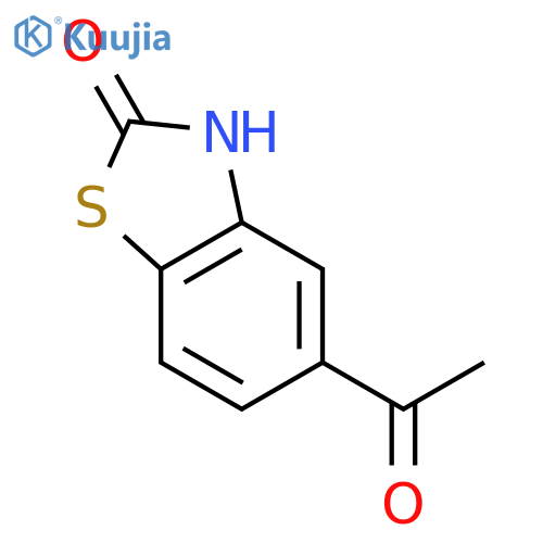 2(3H)-Benzothiazolone,5-acetyl- structure