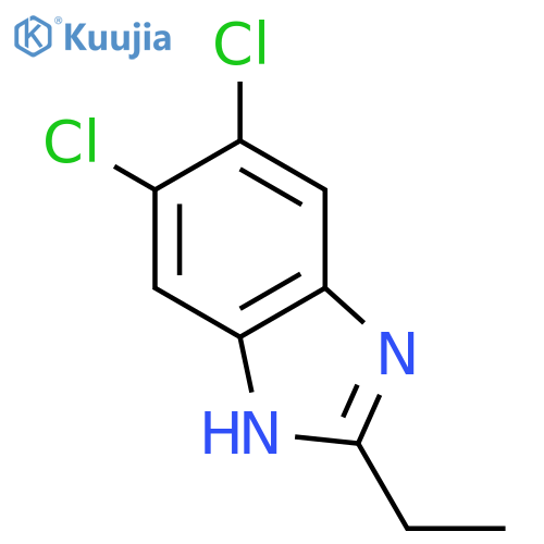 5,6-Dichloro-2-ethyl-1H-benzimidazole structure