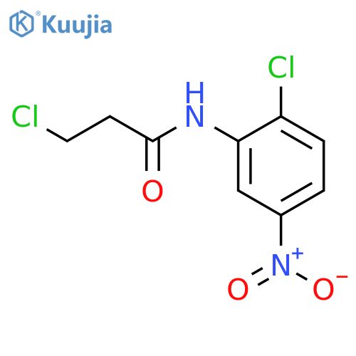3-Chloro-N-(2-chloro-5-nitrophenyl)propanamide structure