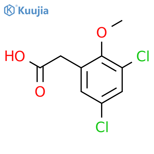 (3,5-Dichloro-2-methoxyphenyl)acetic acid structure