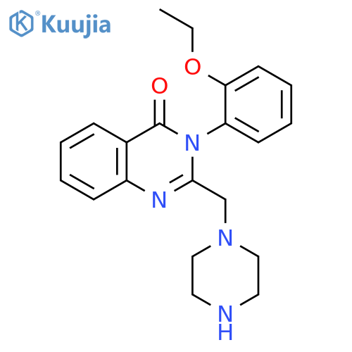 3-(2-ethoxyphenyl)-2-(1-piperazinylmethyl)-4(3H)-quinazolinone structure