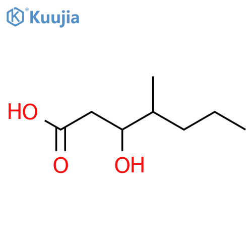 3-hydroxy-4-methylheptanoic acid structure