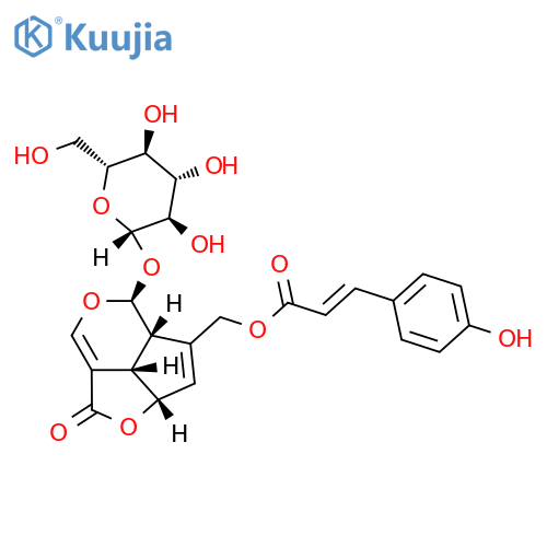 10-O-Coumaroyl-10-O-deacetylasperuloside structure