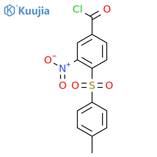 Benzoyl chloride, 4-[(4-methylphenyl)sulfonyl]-3-nitro- structure