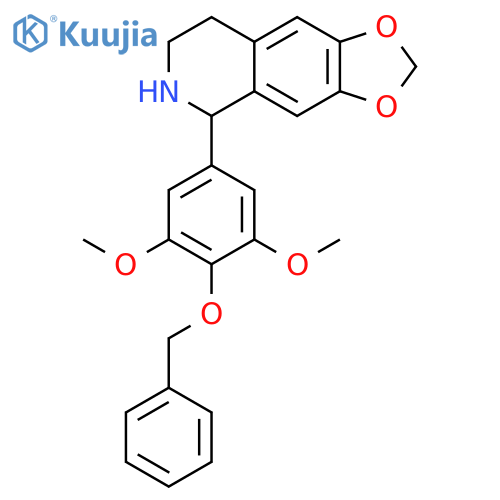 1,3-Dioxolo[4,5-g]isoquinoline,5-[3,5-dimethoxy-4-(phenylmethoxy)phenyl]-5,6,7,8-tetrahydro- structure