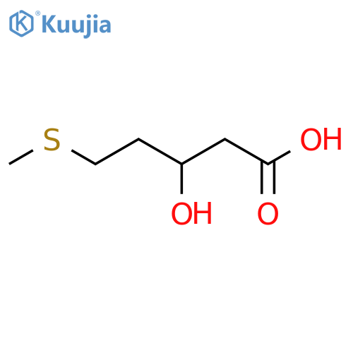 3-hydroxy-5-(methylsulfanyl)pentanoic acid structure