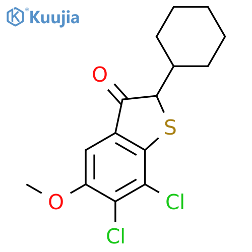 BENZO[B]THIOPHEN-3(2H)-ONE, 6,7-DICHLORO-2-CYCLOHEXYL-5-METHOXY- structure