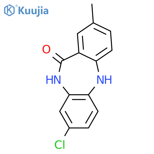11H-DIBENZO[B,E][1,4]DIAZEPIN-11-ONE, 8-CHLORO-5,10-DIHYDRO-2-METHYL- structure
