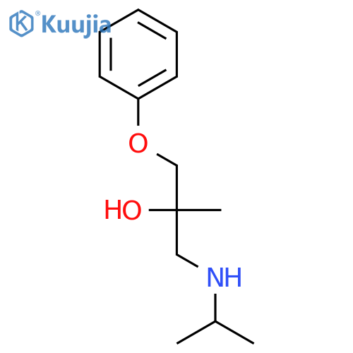 2-PROPANOL, 2-METHYL-1-[(1-METHYLETHYL)AMINO]-3-PHENOXY- structure