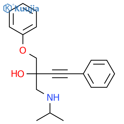 3-Butyn-2-ol, 2-[[(1-methylethyl)amino]methyl]-1-phenoxy-4-phenyl- structure