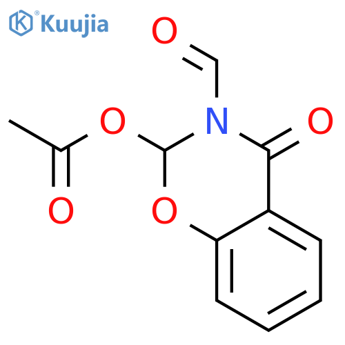 2H-1,3-Benzoxazine-3(4H)-carboxaldehyde, 2-(acetyloxy)-4-oxo- structure