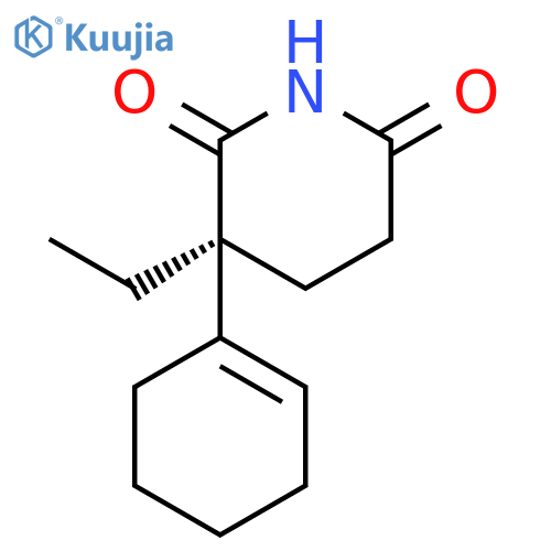 2,6-PIPERIDINEDIONE, 3-(1-CYCLOHEXEN-1-YL)-3-ETHYL-, (S)- structure