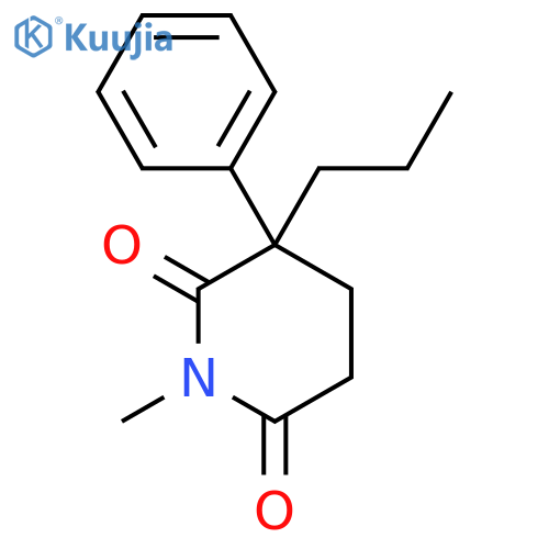 2,6-Piperidinedione, 1-methyl-3-phenyl-3-propyl- structure
