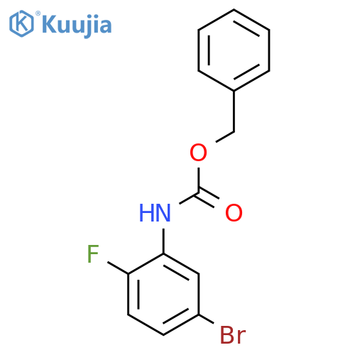 Carbamic acid, (5-bromo-2-fluorophenyl)-, phenylmethyl ester structure