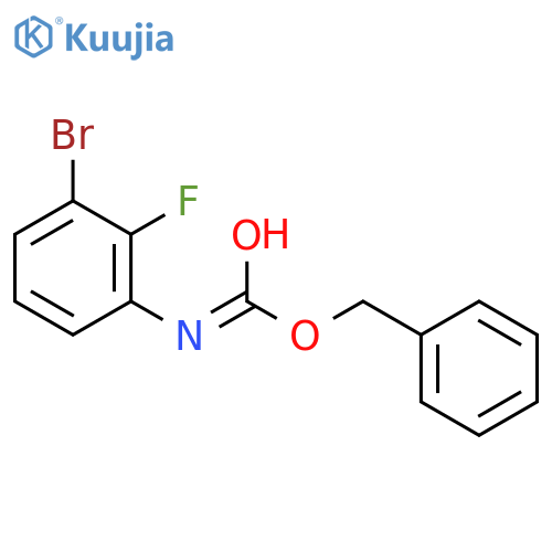 benzyl N-(3-bromo-2-fluorophenyl)carbamate structure