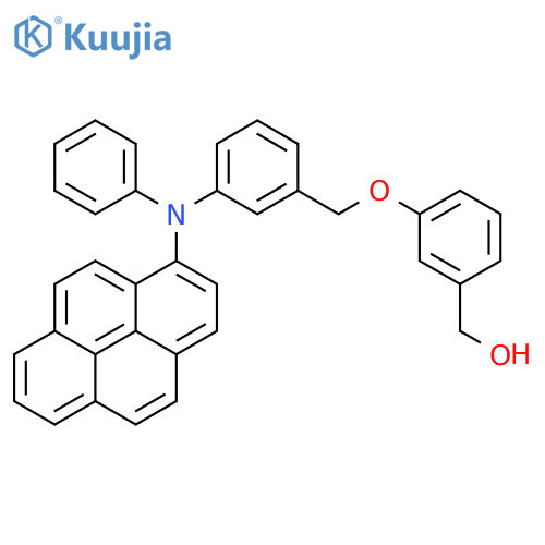 Benzenemethanol, 3-[[3-(phenyl-1-pyrenylamino)phenyl]methoxy]- structure