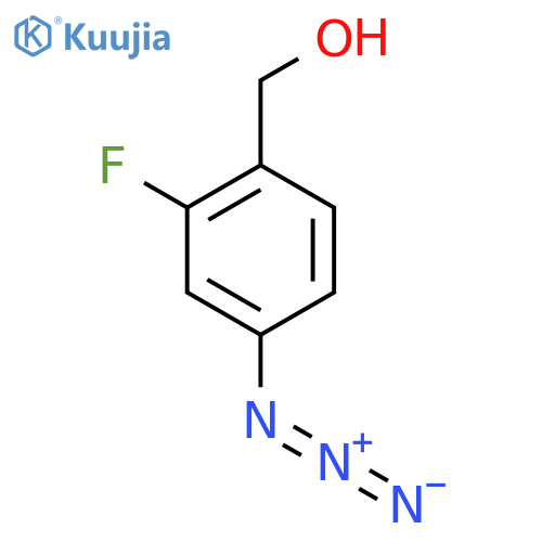(4-azido-2-fluorophenyl)methanol structure