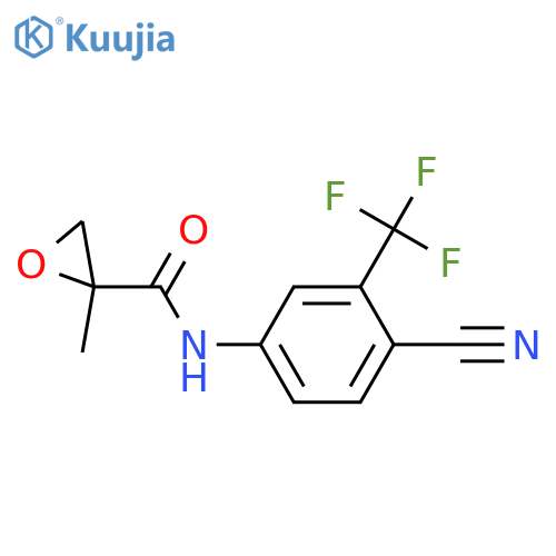 N-4-Cyano-3-(trifluoromethyl)phenyl-2-methyl-2-oxiranecarboxamide structure