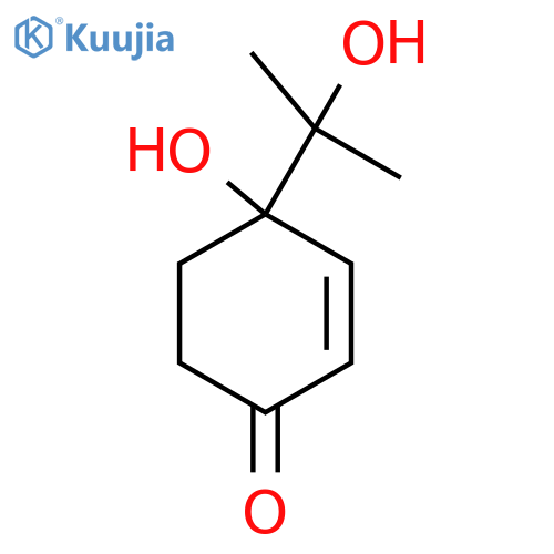 4-Hydroxy-4-(2-hydroxypropan-2-yl)cyclohex-2-en-1-one structure