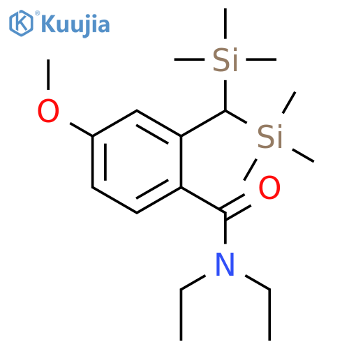 2-[Bis(trimethylsilyl)methyl]-N,N-diethyl-4-methoxybenzamide structure