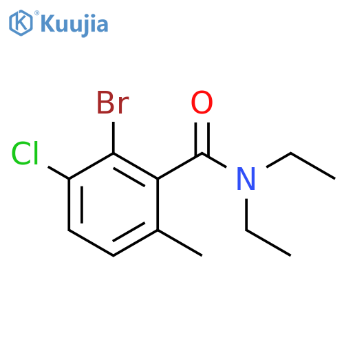 Benzamide, 2-bromo-3-chloro-N,N-diethyl-6-methyl- structure