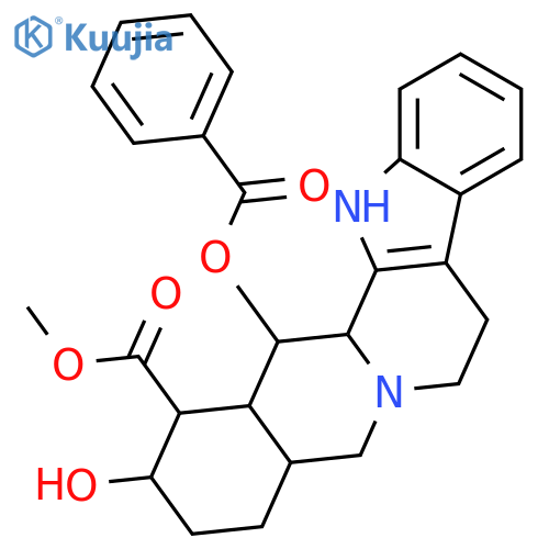 Yohimban-16-carboxylicacid, 14-(benzoyloxy)-17-hydroxy-, methyl ester, (14b,16a,17a)- (9CI) structure
