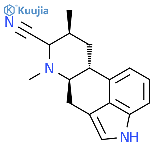 Ergoline-7-carbonitrile, 6,8-dimethyl-, (8a)- structure