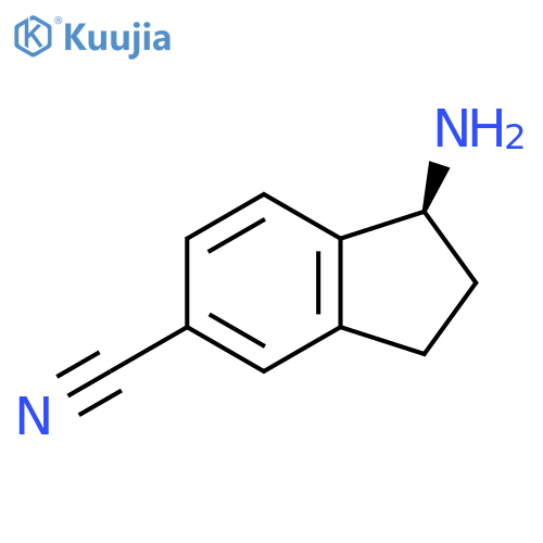 (1S)-1-AMINOINDANE-5-CARBONITRILE structure