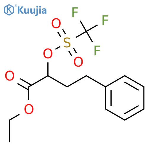 (-)-α-[(Trifluoromethyl)sulfonyl]oxy-4-phenylbutyric acid,ethyl ester structure