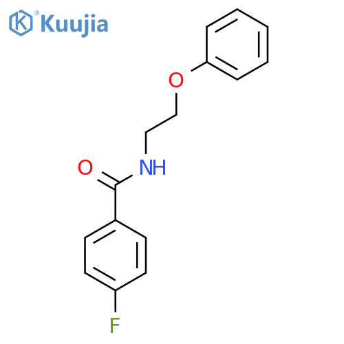 4-fluoro-N-(2-phenoxyethyl)benzamide structure