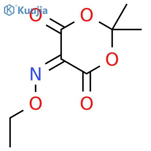 1,3-Dioxane-4,5,6-trione, 2,2-dimethyl-, 5-(O-ethyloxime) structure