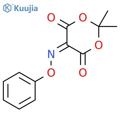 1,3-DIOXANE-4,5,6-TRIONE, 2,2-DIMETHYL-, 5-(O-PHENYLOXIME) structure