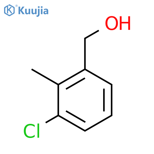 (3-Chloro-2-methylphenyl)methanol structure