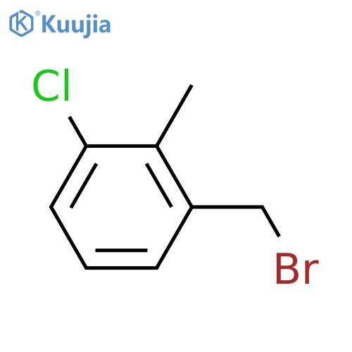 1-(bromomethyl)-3-chloro-2-methylbenzene structure