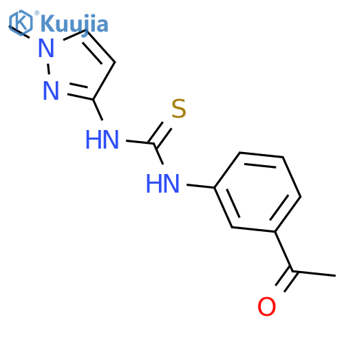 1-(3-Acetylphenyl)-3-(1-methyl-1H-pyrazol-3-yl)thiourea structure