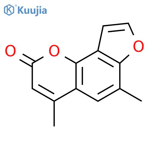 2H-Furo[2,3-h]-1-benzopyran-2-one, 4,6-dimethyl- structure