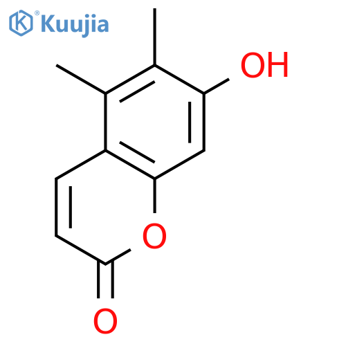 2H-1-Benzopyran-2-one, 7-hydroxy-5,6-dimethyl- structure