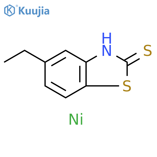 2(3H)-Benzothiazolethione, 5-ethyl-, nickel(2+) salt (2:1) structure