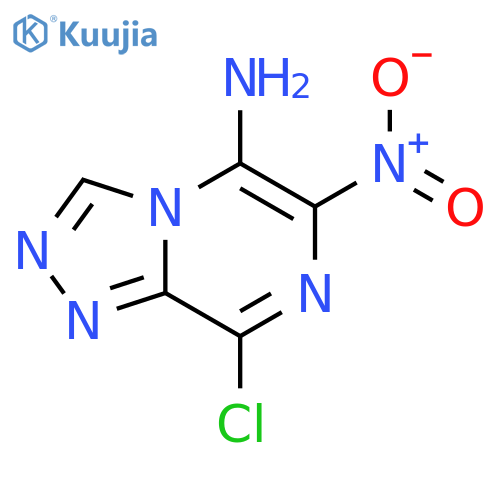 1,2,4-TRIAZOLO[4,3-A]PYRAZIN-5-AMINE, 8-CHLORO-6-NITRO- structure
