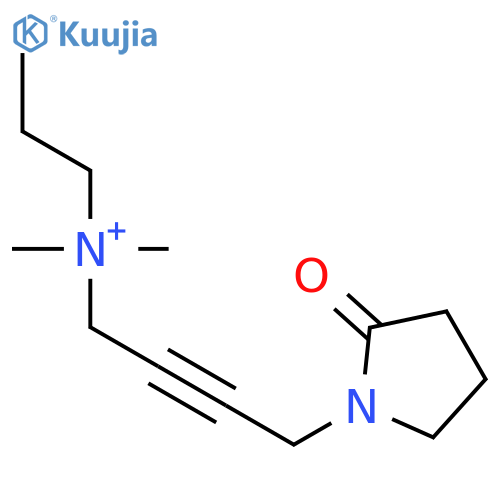 2-BUTYN-1-AMINIUM, N,N-DIMETHYL-4-(2-OXO-1-PYRROLIDINYL)-N-PROPYL- structure