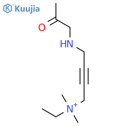 2-Butyn-1-aminium, 4-(acetylmethylamino)-N-ethyl-N,N-dimethyl- structure